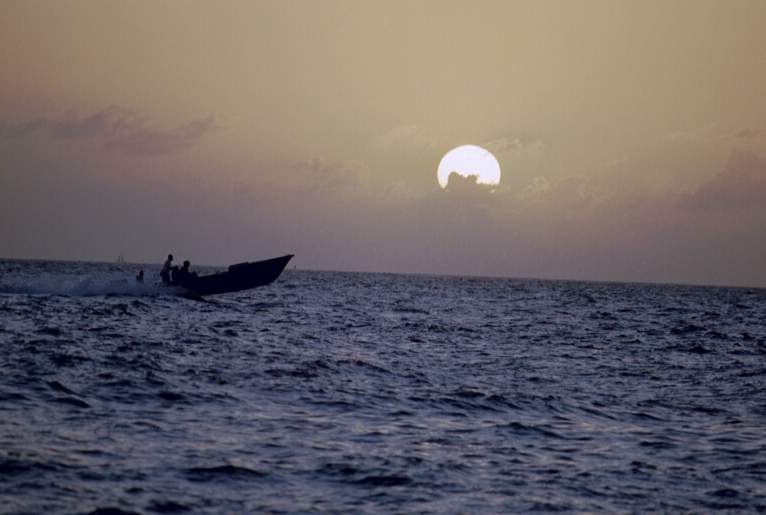 Sonnenuntergang vor St. Vincent