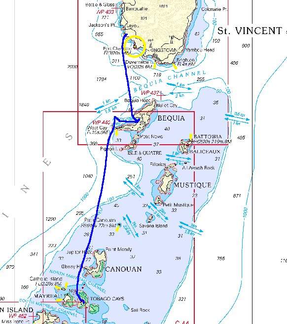 Von den Grenadines nach St. Vincent