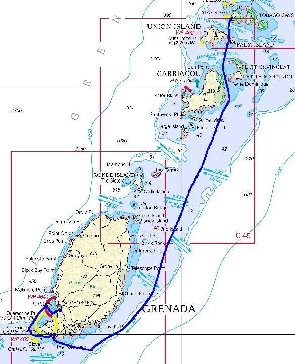 Von Mayreau nach Grenada