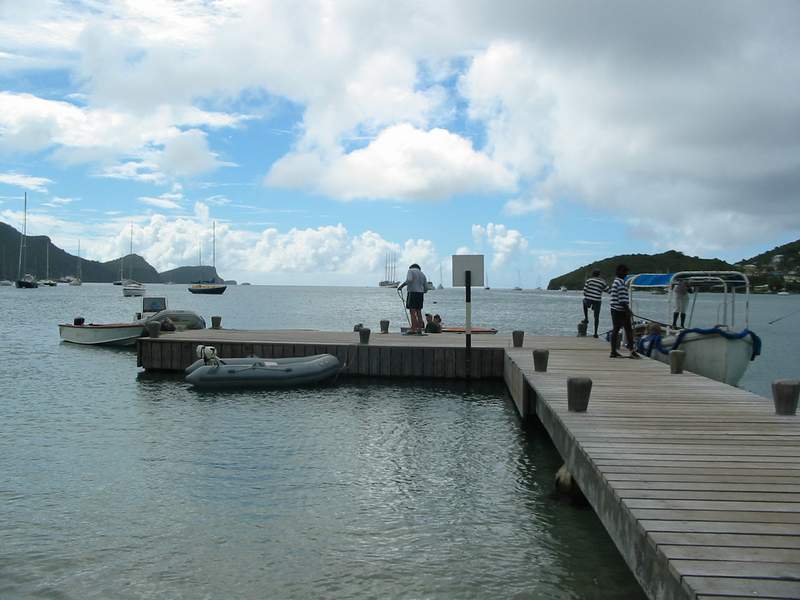 Landung an der Jetty