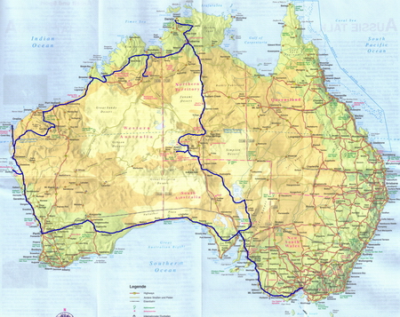geplante Route